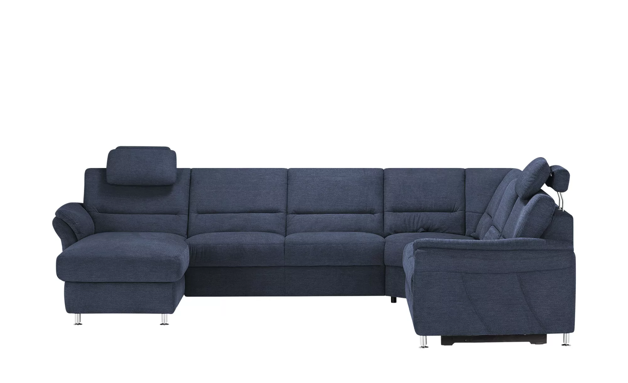 meinSofa Wohnlandschaft  Donald ¦ blau ¦ Maße (cm): B: 335 H: 89 T: 262 Pol günstig online kaufen