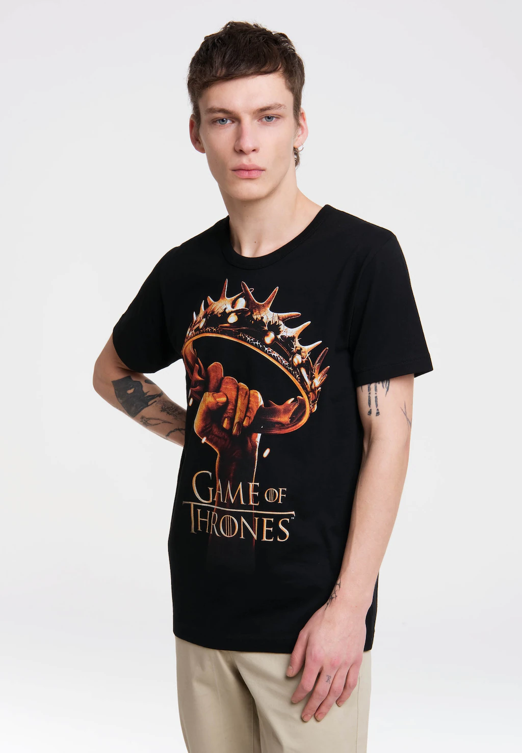 LOGOSHIRT T-Shirt "Game of Thrones - Krone", mit Game Of Thrones-Frontprint günstig online kaufen