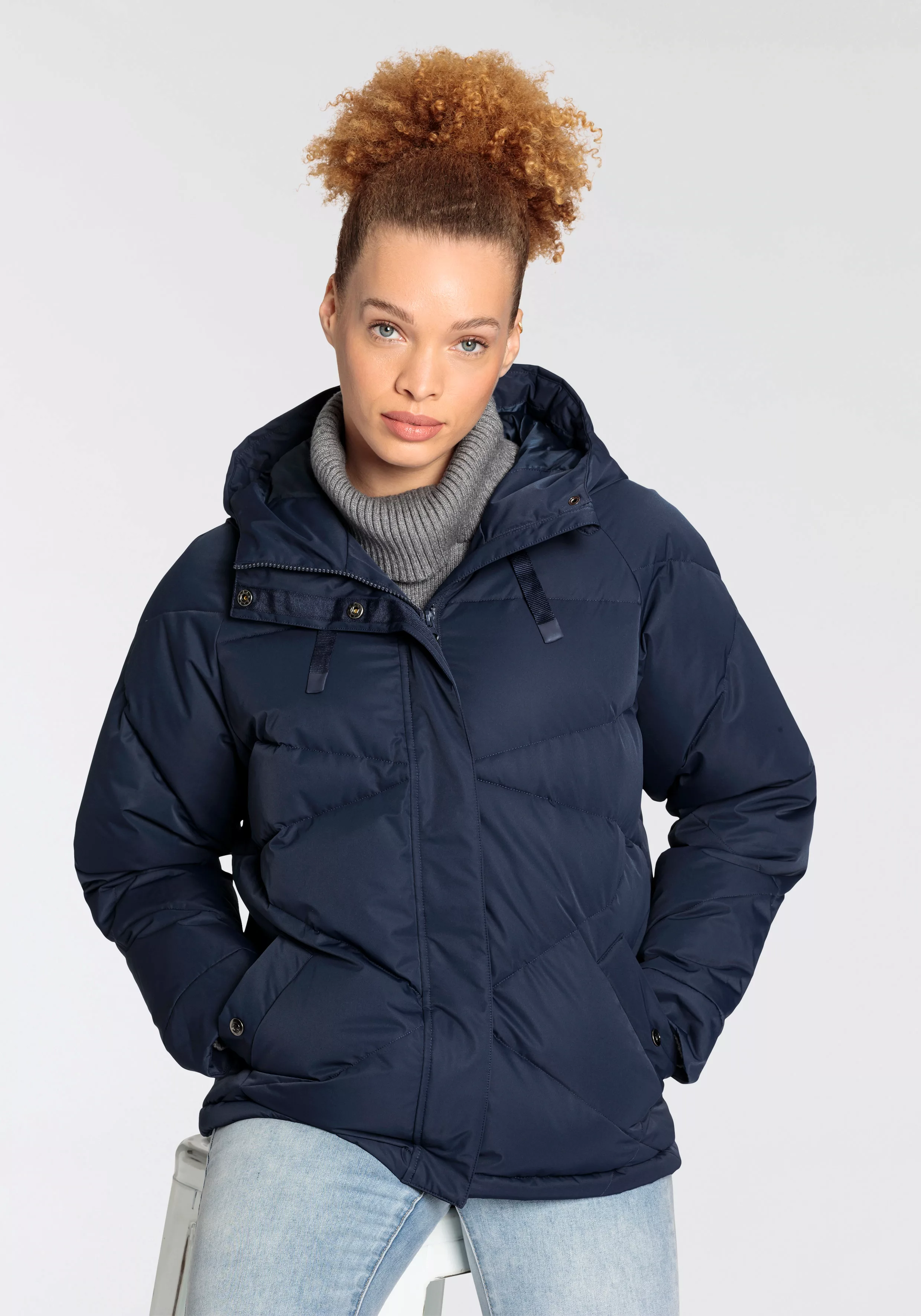 Polarino Daunenjacke im Oversize-Fit, atmungsaktiv, wasserabweisend & isoli günstig online kaufen