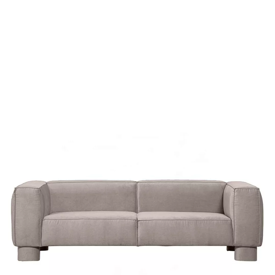 Sitzsofa Beige Samt in modernem Design 240 cm breit - 97 cm tief günstig online kaufen