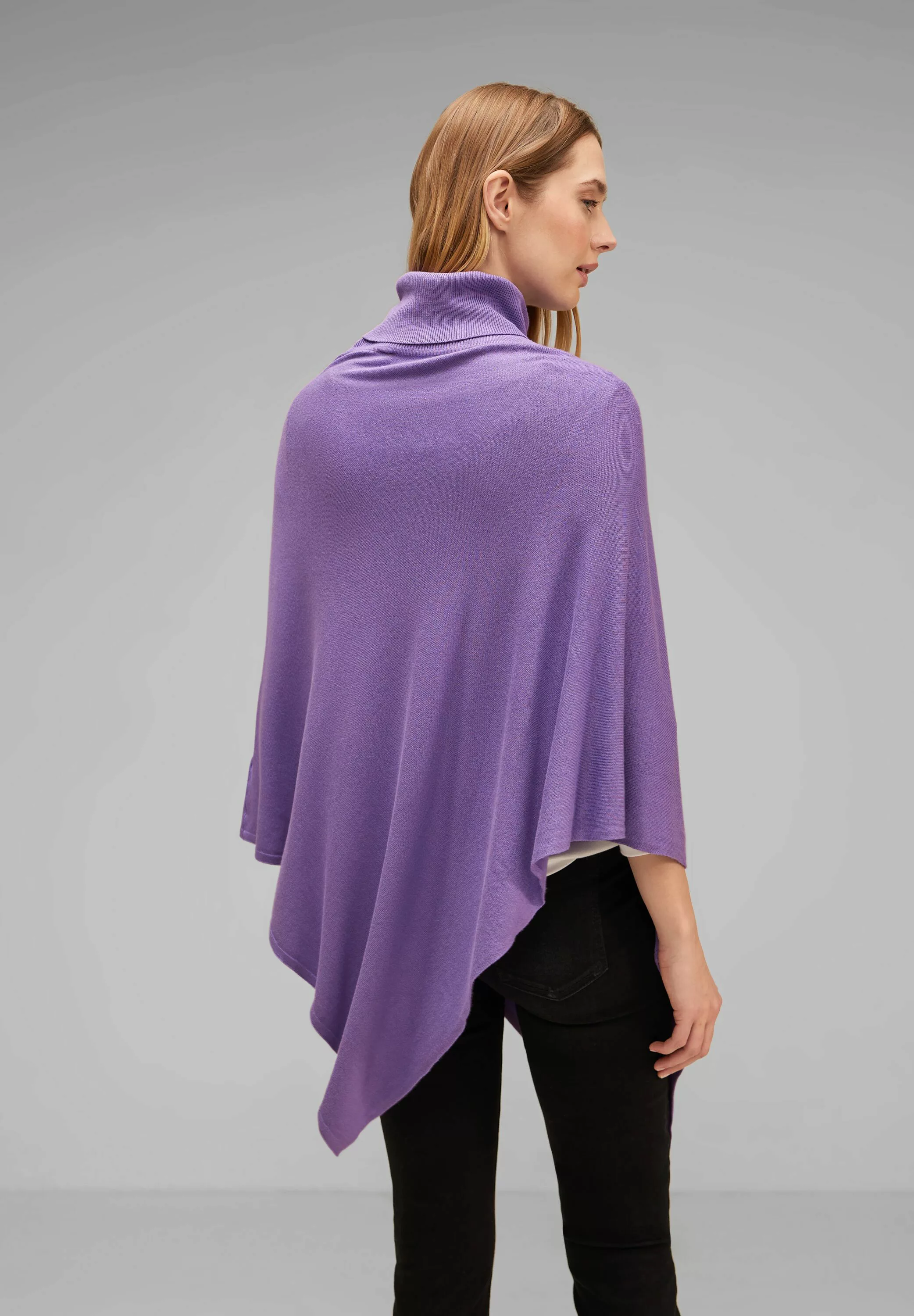 STREET ONE Strickcape, in Unifarbe günstig online kaufen