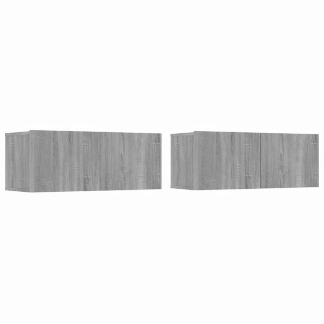 Vidaxl Tv-schränke 2 Stk. Grau Sonoma 80x30x30 Cm Holzwerkstoff günstig online kaufen