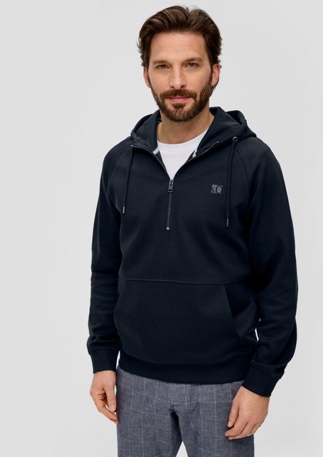 s.Oliver Sweatshirt Hoodie-Sweatshirt aus Baumwollmix Kontrast-Details günstig online kaufen