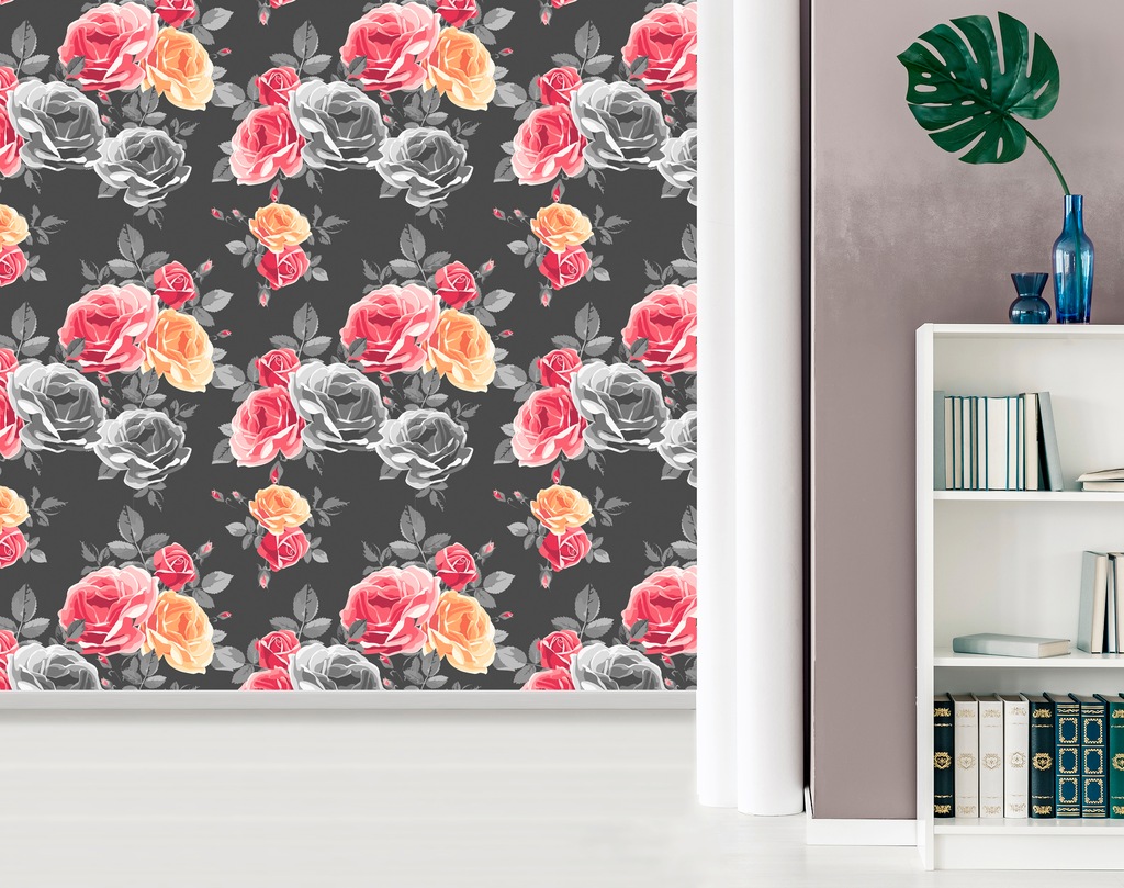 queence Vinyltapete »Phoenix«, bedruckt-Motiv-botanisch-floral-gemustert-na günstig online kaufen