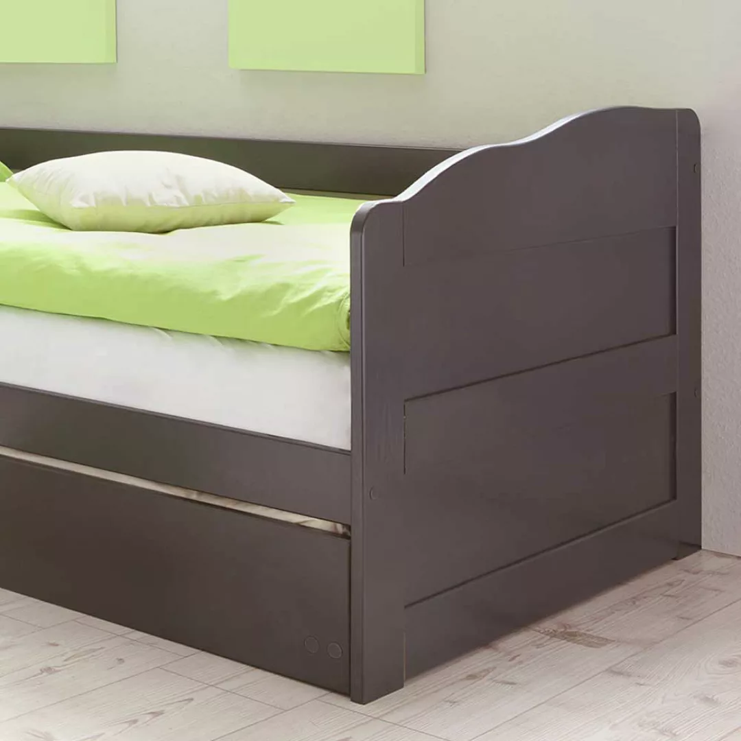 Bett mit Gästebett Grau günstig online kaufen