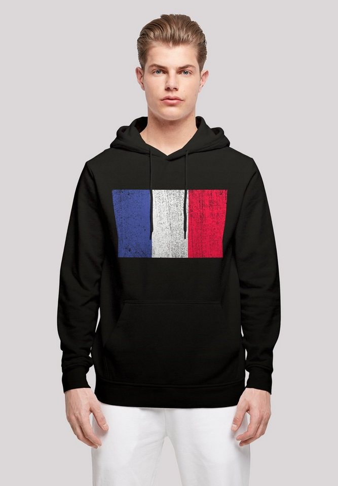 F4NT4STIC Kapuzenpullover France Frankreich Flagge distressed Print günstig online kaufen