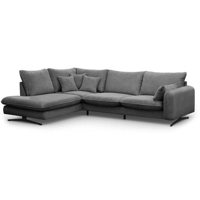 Beautysofa Ecksofa Prince, L-Form Polstersofa aus Cord-Bezug günstig online kaufen