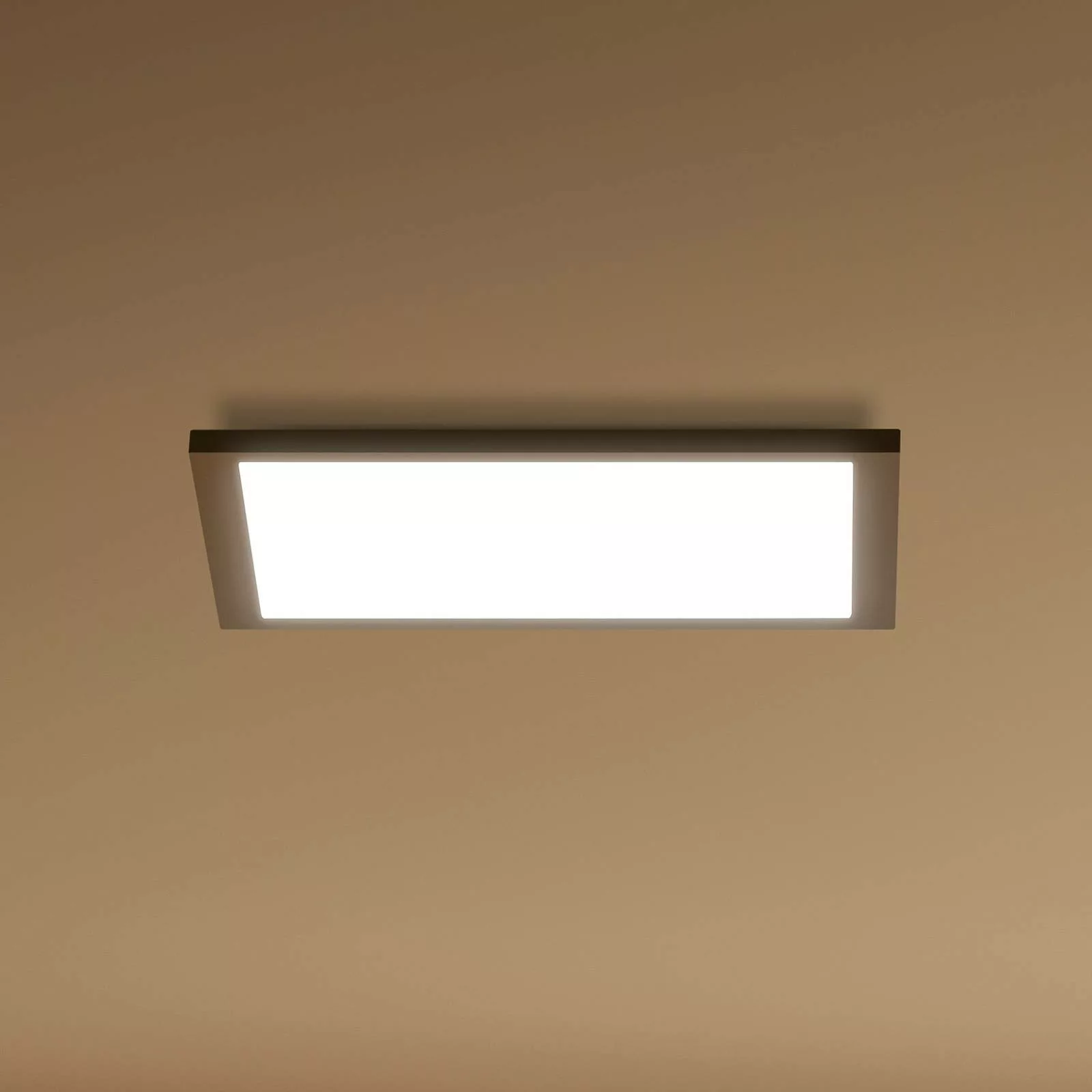 WiZ LED-Deckenleuchte Panel, schwarz, 30x30 cm günstig online kaufen