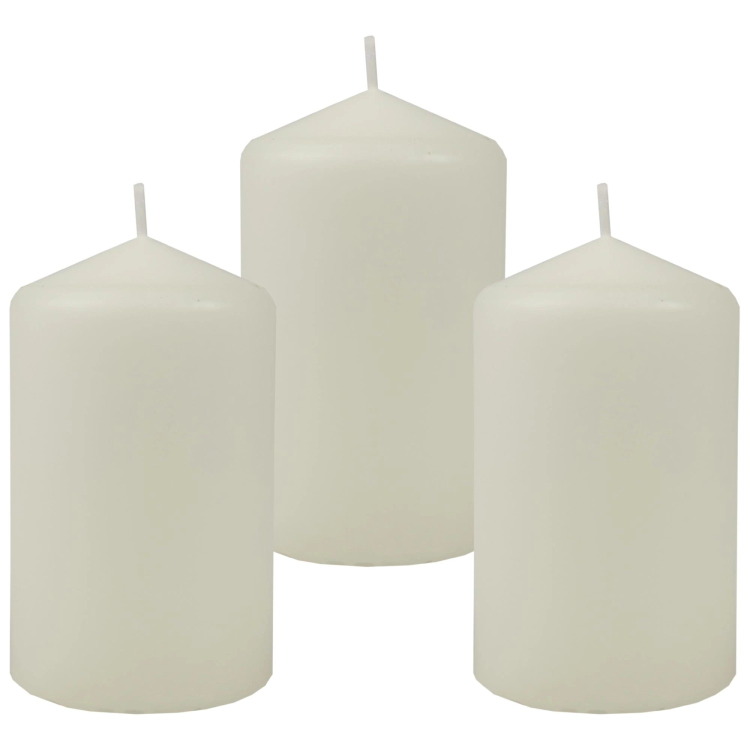 HS Candle Stumpenkerzen Ø6cm 3er Pack Elfenbein günstig online kaufen