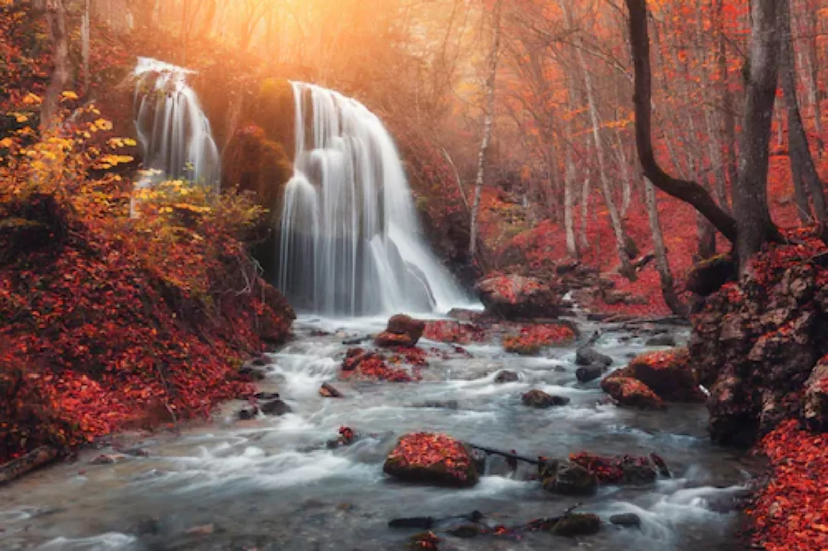 Papermoon Fototapete »Wasserfall im Wald« günstig online kaufen