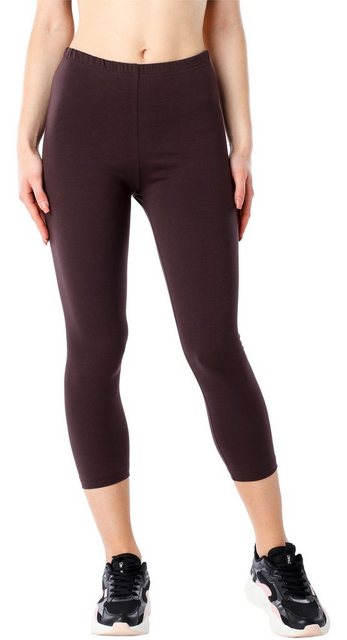 Bellivalini Leggings Damen 3/4 Capri Leggings aus Bio-Baumwolle BLV50-184 ( günstig online kaufen