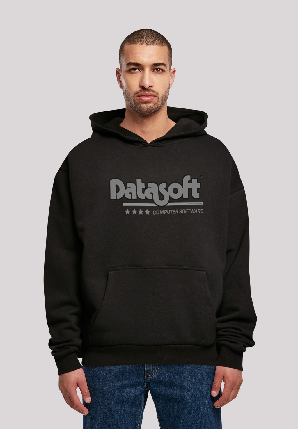 F4NT4STIC Kapuzenpullover "DATASOFT Logo schwarz SEVENSQUARED", Print günstig online kaufen