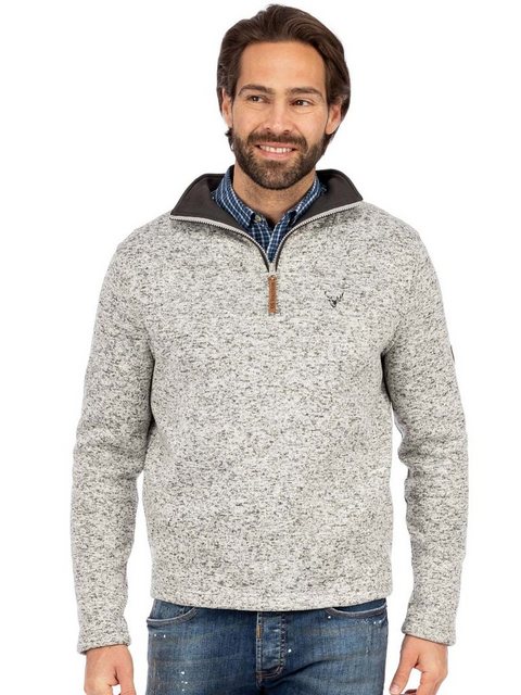 OS-Trachten Kapuzenpullover Wanderpullover ATTLESEE hellgrau günstig online kaufen