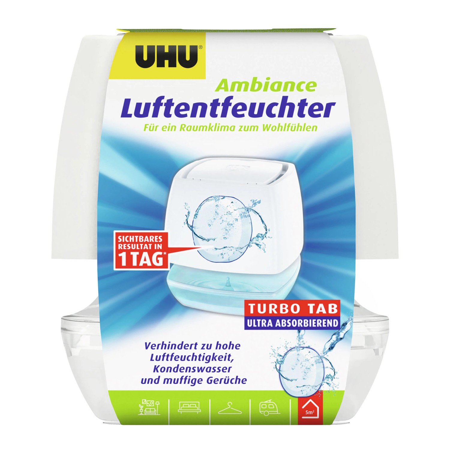 UHU Luftentfeuchter-Container Ambiance Turbo Tab  Weiß günstig online kaufen