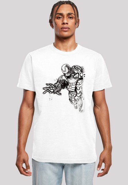 F4NT4STIC T-Shirt Marvel Superhelden Avengers Iron Man Mono Line Herren,Pre günstig online kaufen