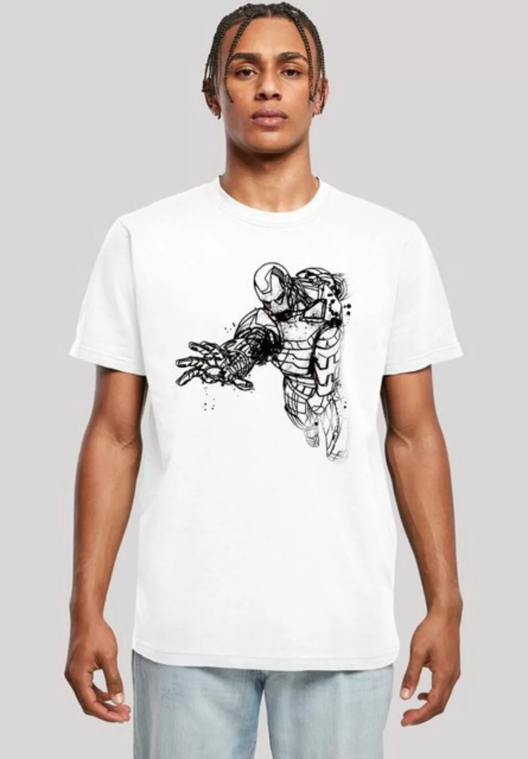 F4NT4STIC T-Shirt Marvel Superhelden Avengers Iron Man Mono Line Herren,Pre günstig online kaufen