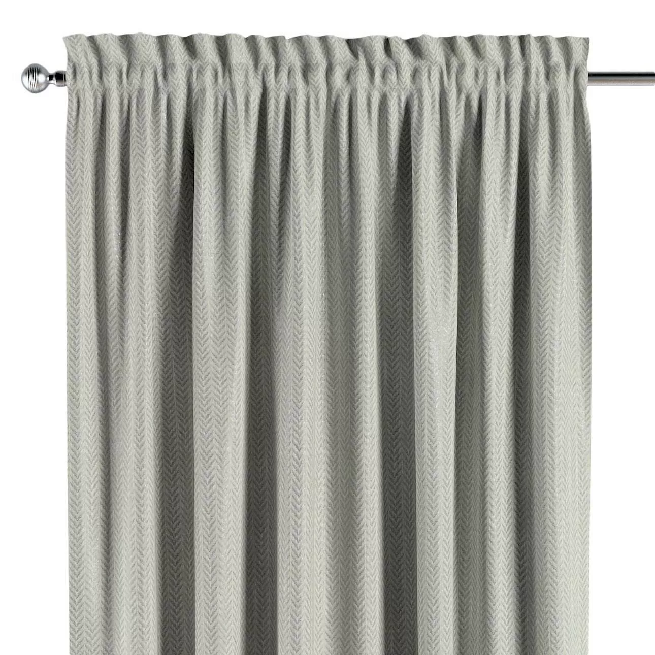Vorhang mit Tunnel und Köpfchen, silbern-grau, Imperia Premium (144-10) günstig online kaufen