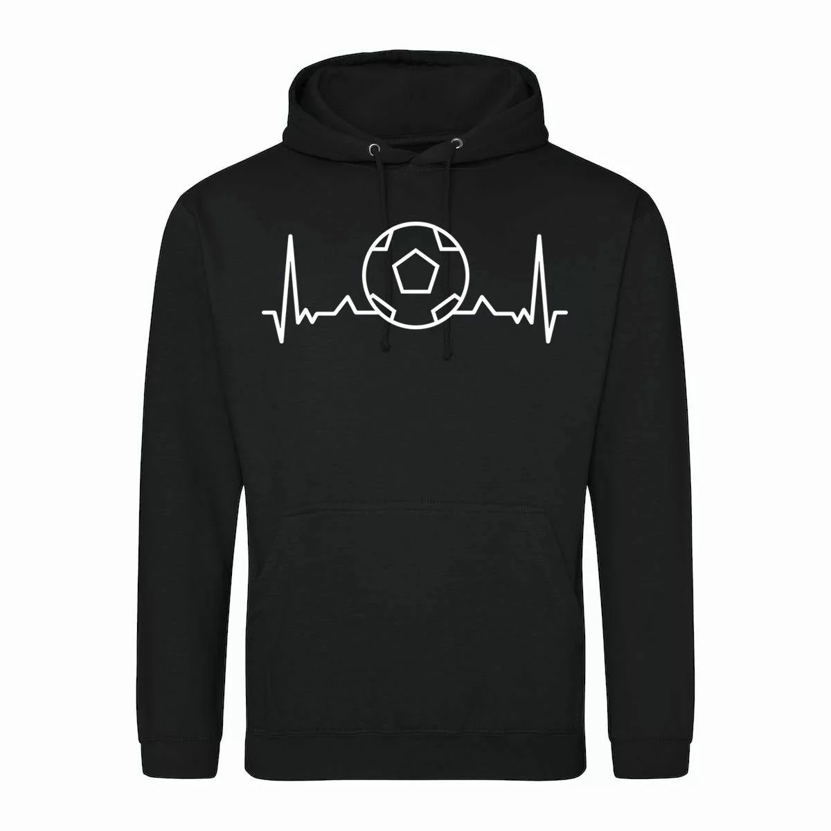 Youth Designz Kapuzenpullover Heartbeat Fußball Herren günstig online kaufen