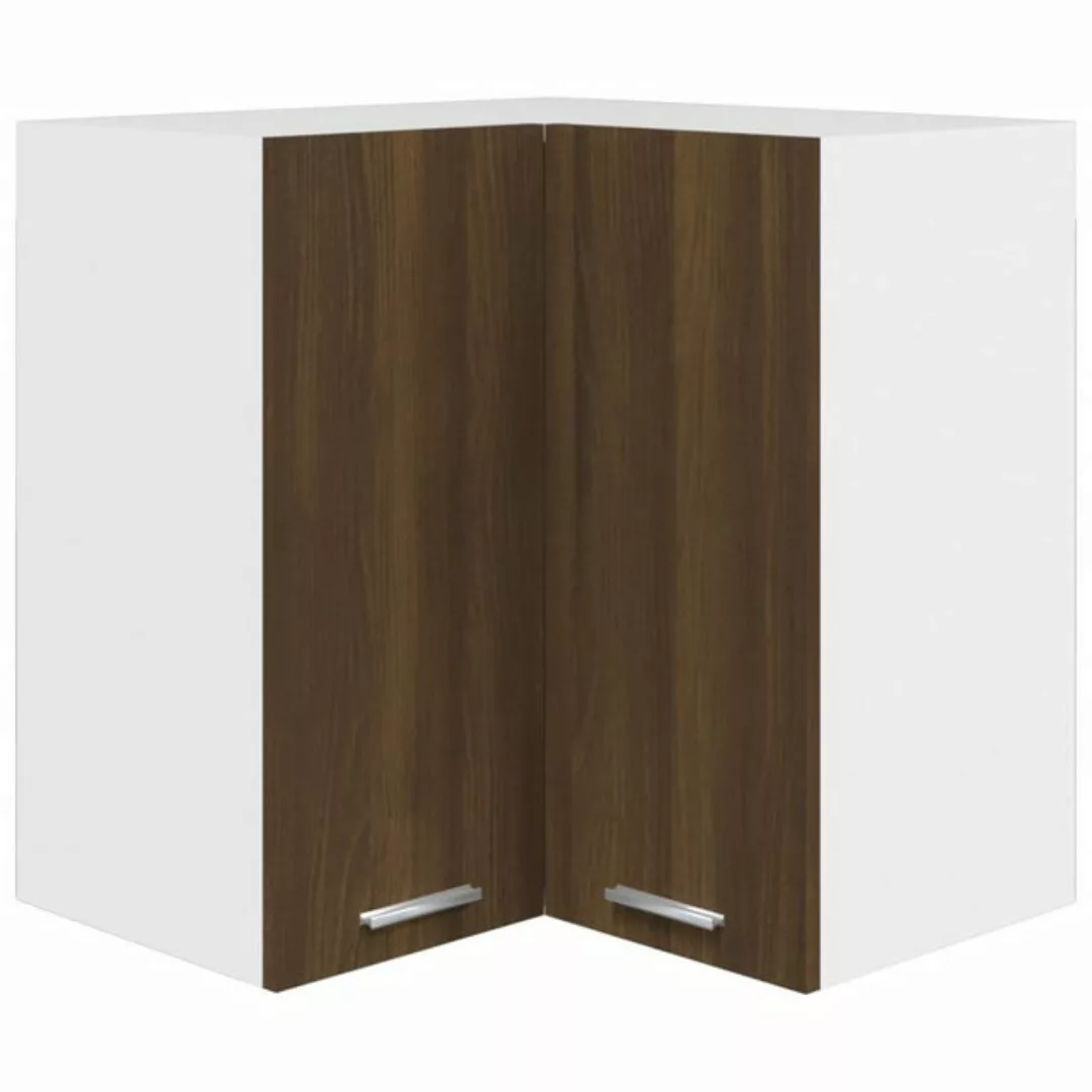 vidaXL Hängeschrank Eck-Hängeschrank Braun Eiche-Optik 57x57x60 cm Spanplat günstig online kaufen