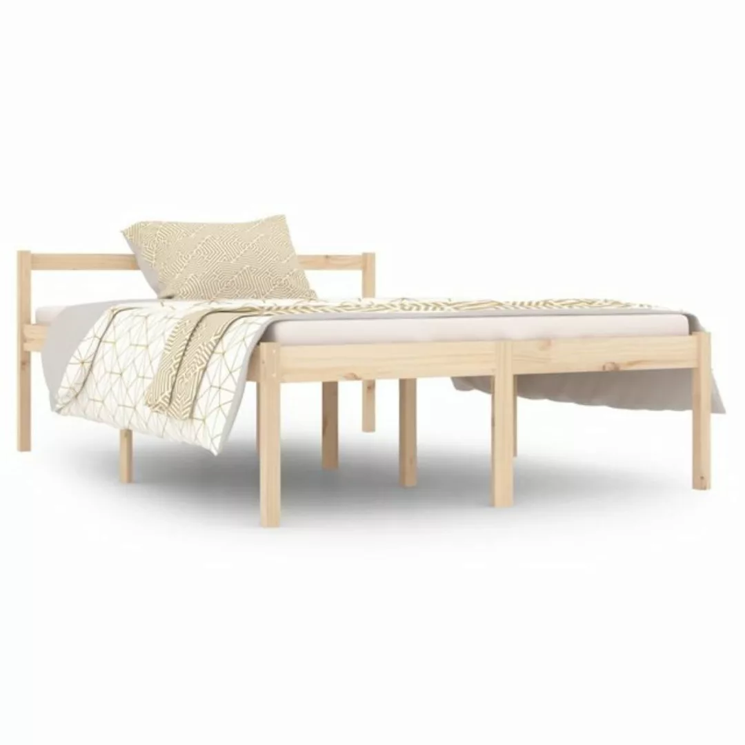 furnicato Bett Seniorenbett 135x190 cm Massivholz Kiefer günstig online kaufen