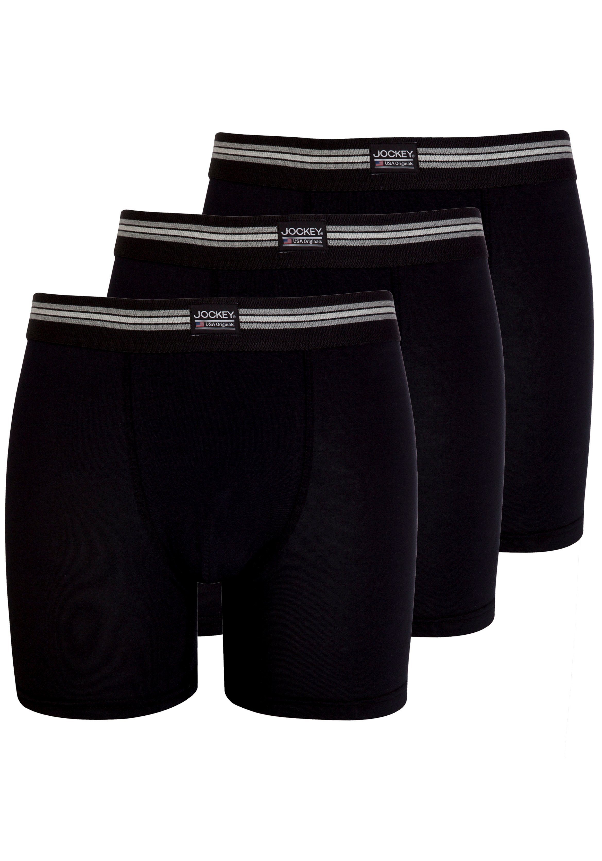Jockey Trunk "Cotton Stretch Boxer Trunk", (3er Pack), Mittlere Bundhöhe, l günstig online kaufen