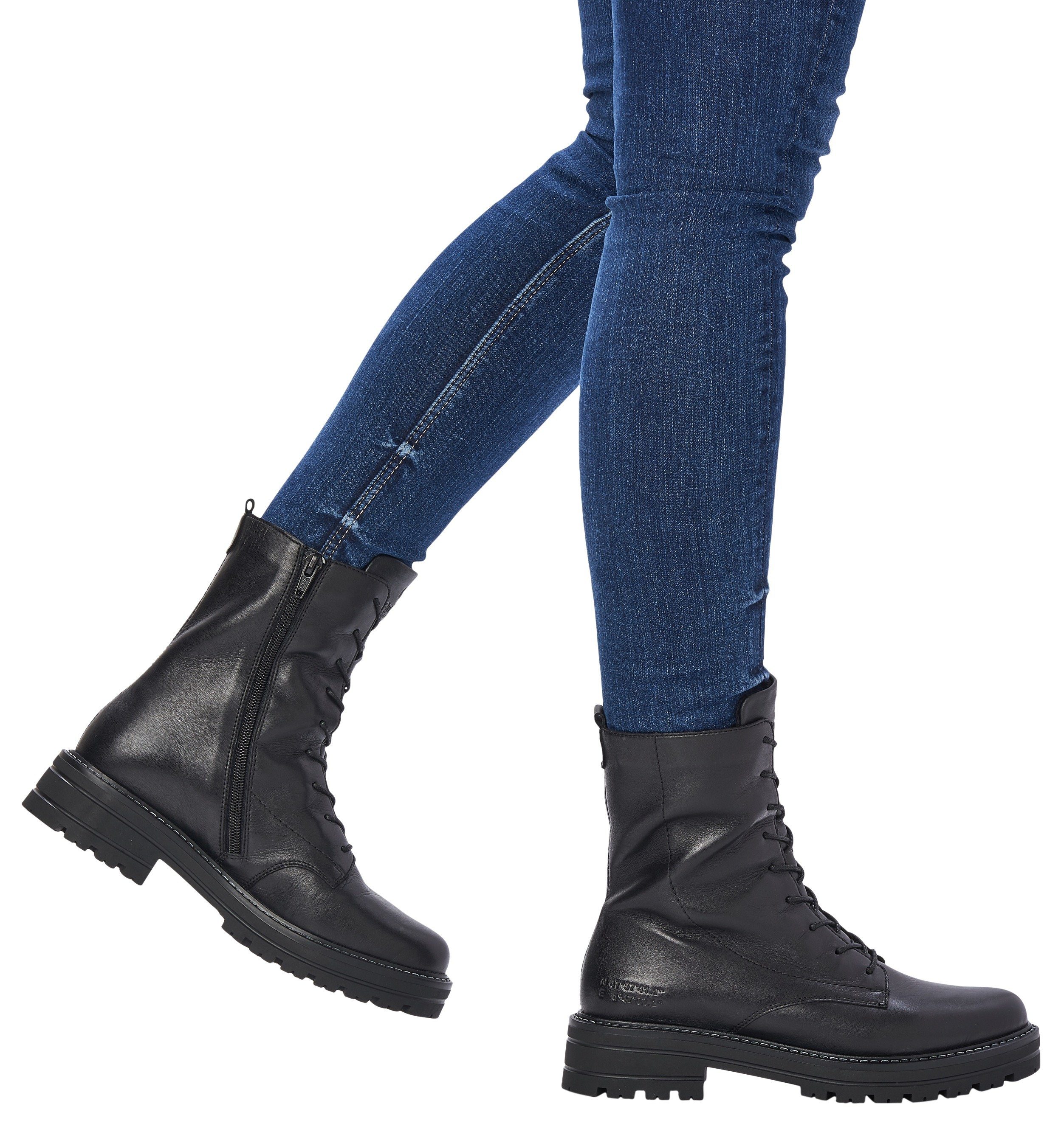 Remonte Schnürstiefelette, Blockabsatz, Schnürboots, Chunky Boots günstig online kaufen
