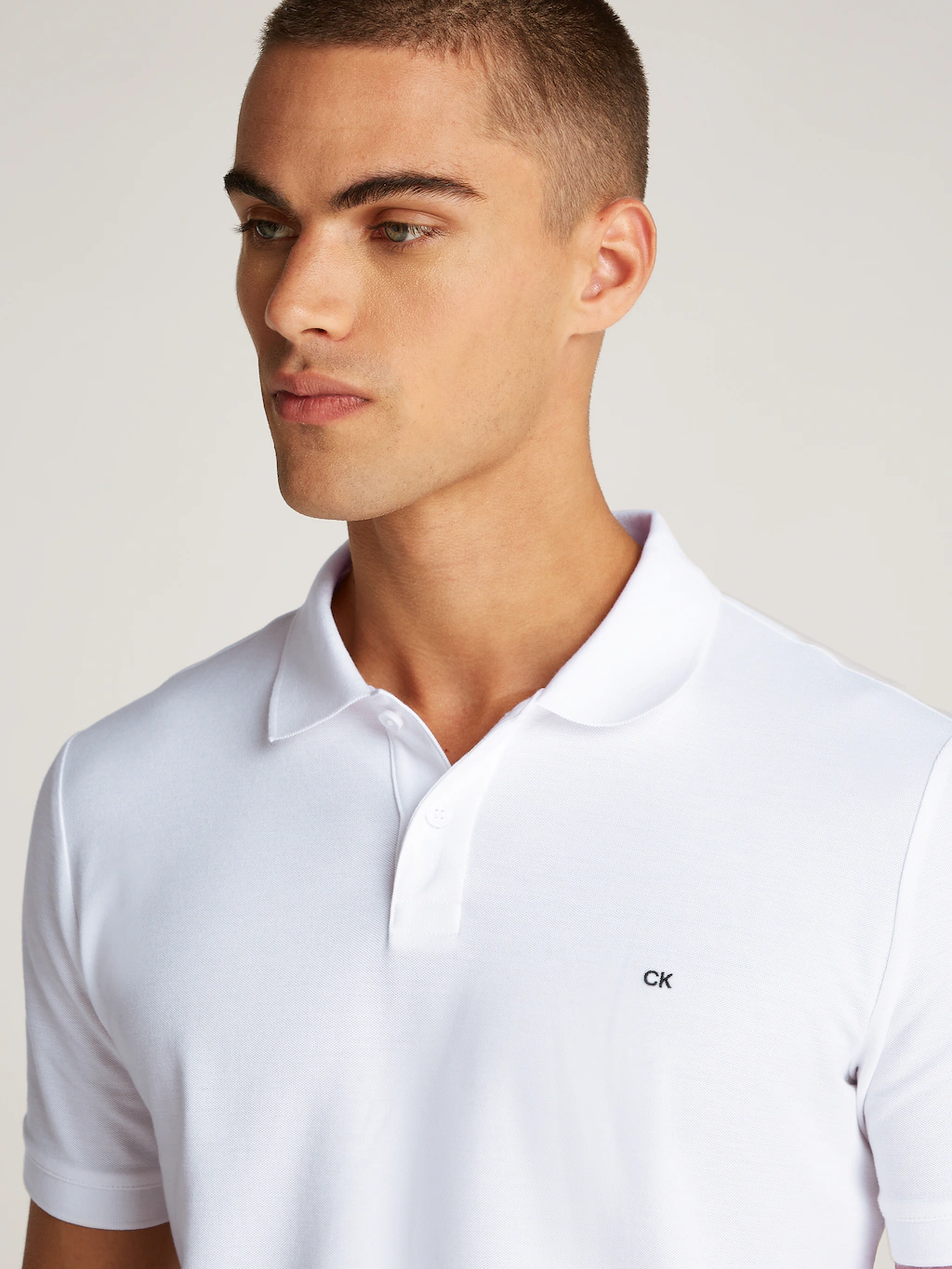 Calvin Klein Poloshirt "LOGO REFINED PIQUE SLIM", mit Logoprägung günstig online kaufen