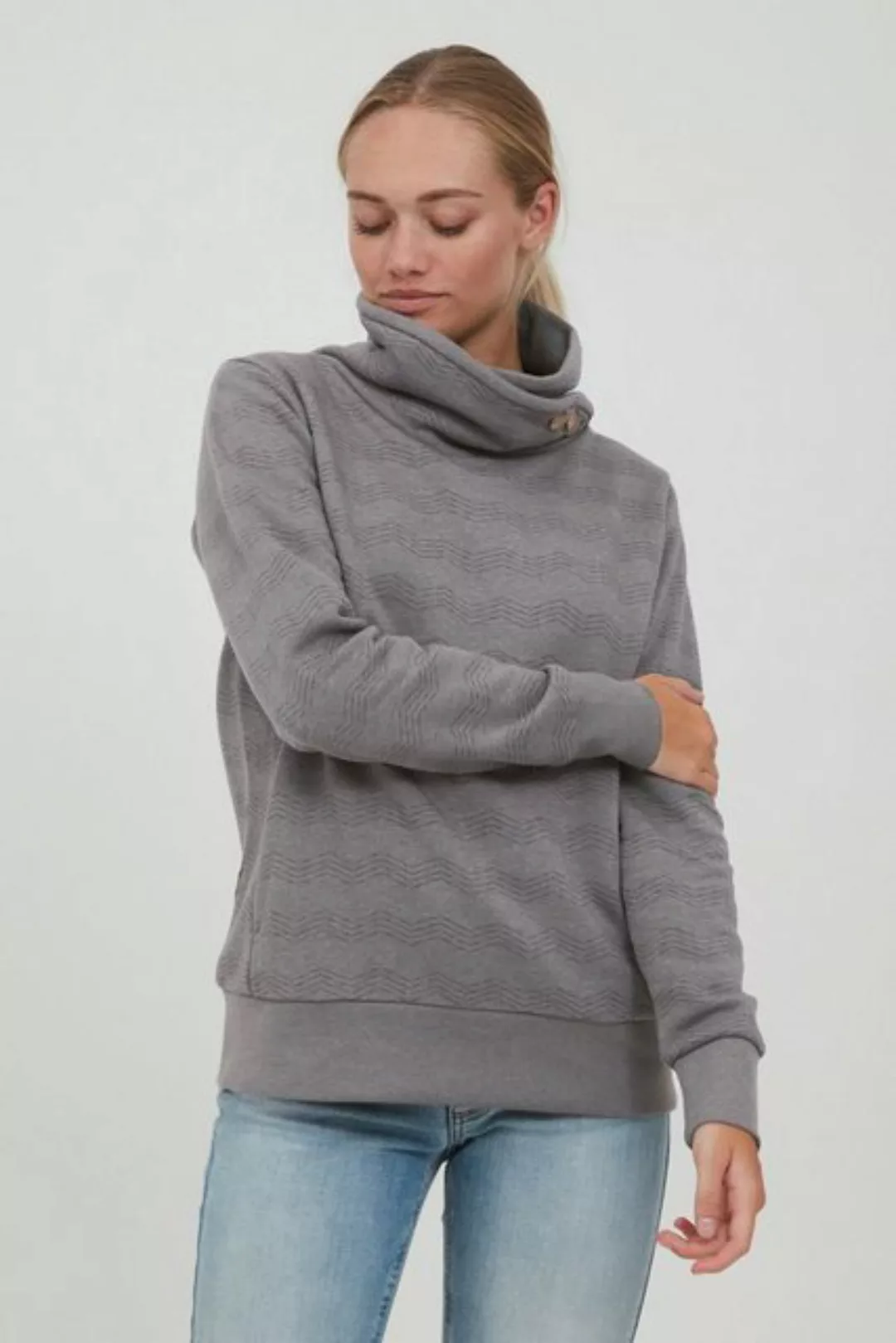 OXMO Sweatshirt OXVernita modischer Sweater mit hohem Kragen günstig online kaufen