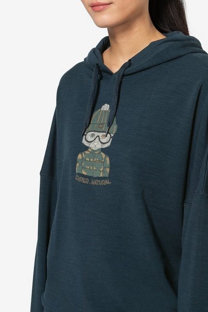 SUPER.NATURAL Hoodie Merino Hoodie W SNOW CAT HOODIE funktioneller Merino-M günstig online kaufen