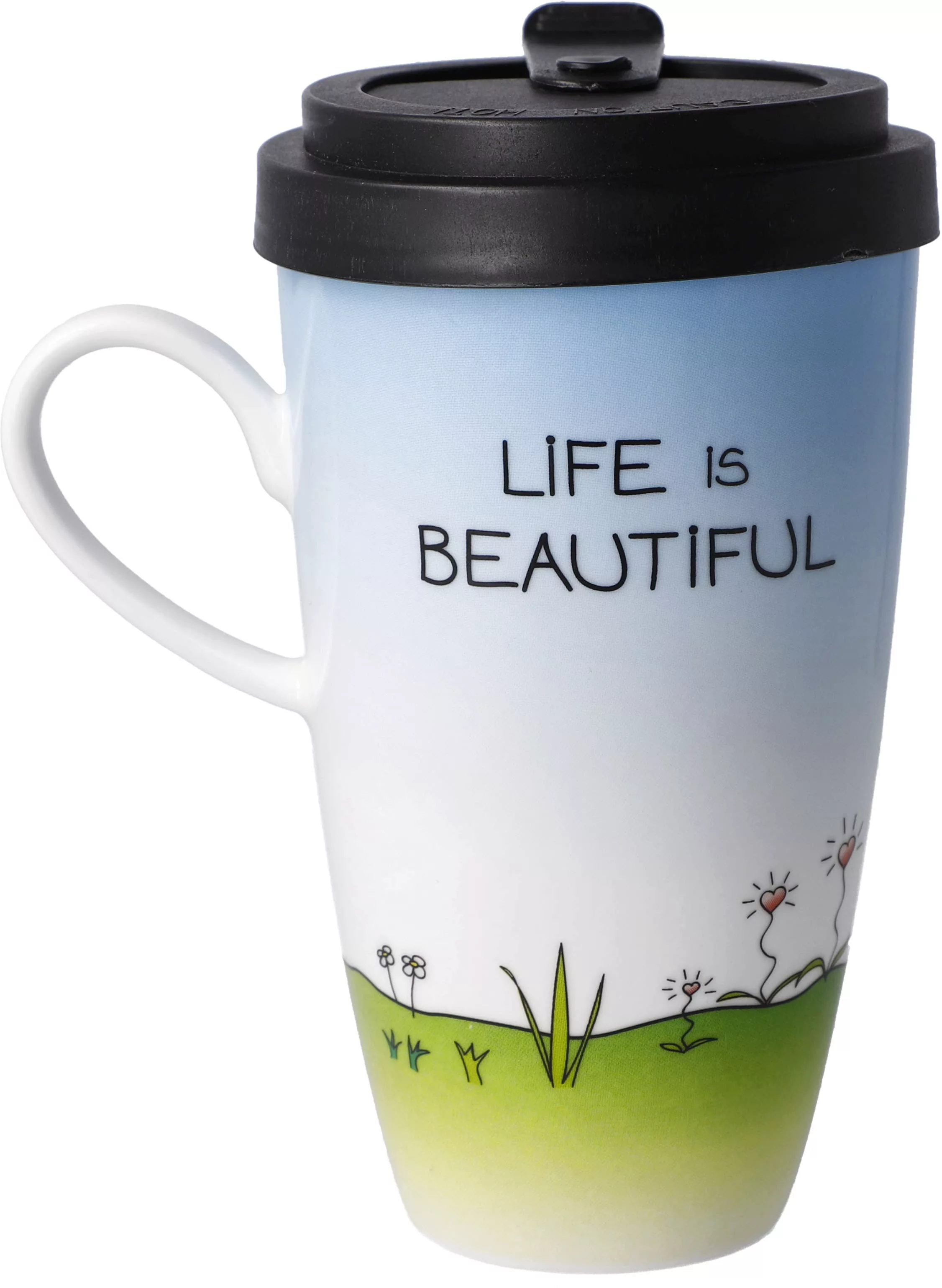 Goebel Coffee-to-go-Becher »Der kleine Yogi - "Life is beautiful"«, aus Por günstig online kaufen