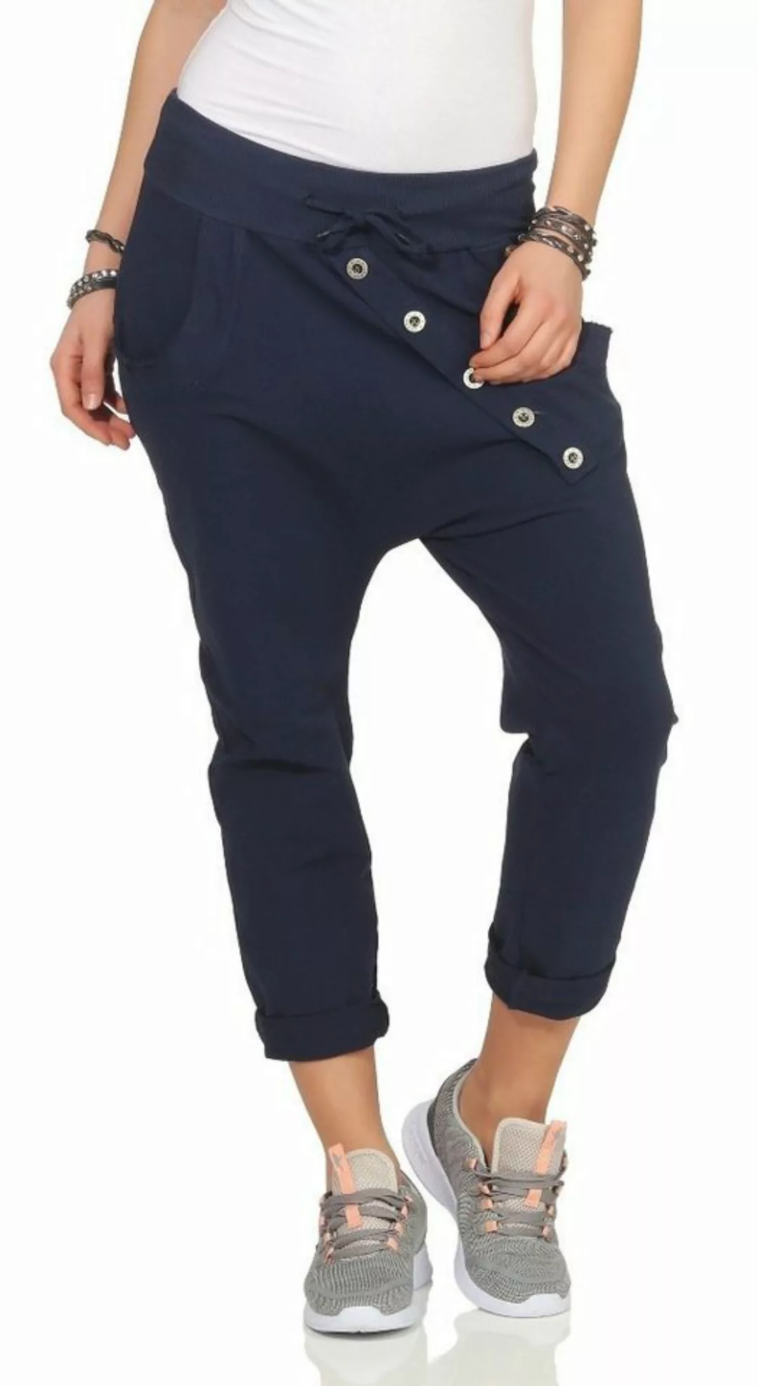 Mississhop Boyfriend-Hose Damen Baumwollhose Hose Sweatpants Jogginghose Ba günstig online kaufen