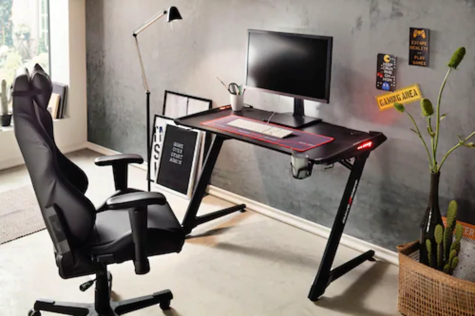 MCA furniture Gamingtisch »Gaming Tisch« günstig online kaufen