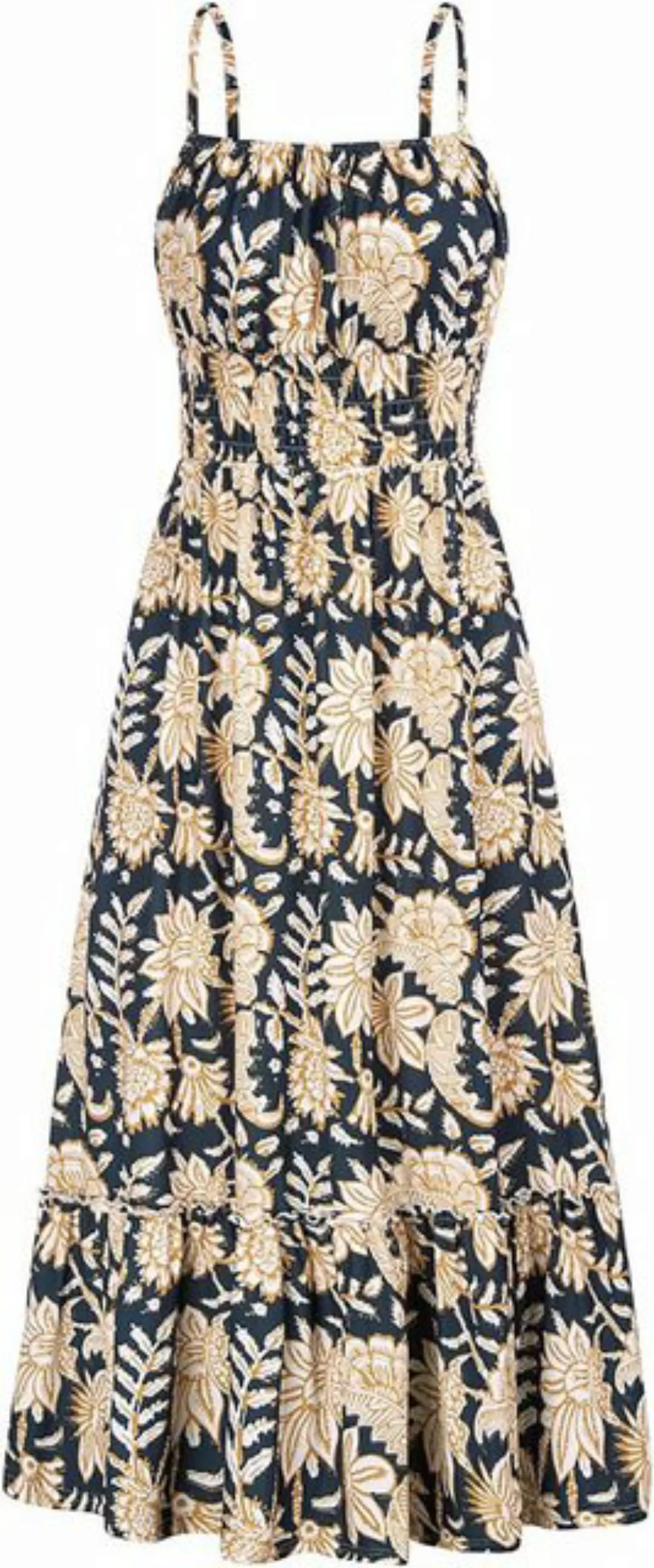BlauWave A-Linien-Kleid Damen Ärmellos Blumenkleid Maxikleid Casual (1-tlg. günstig online kaufen