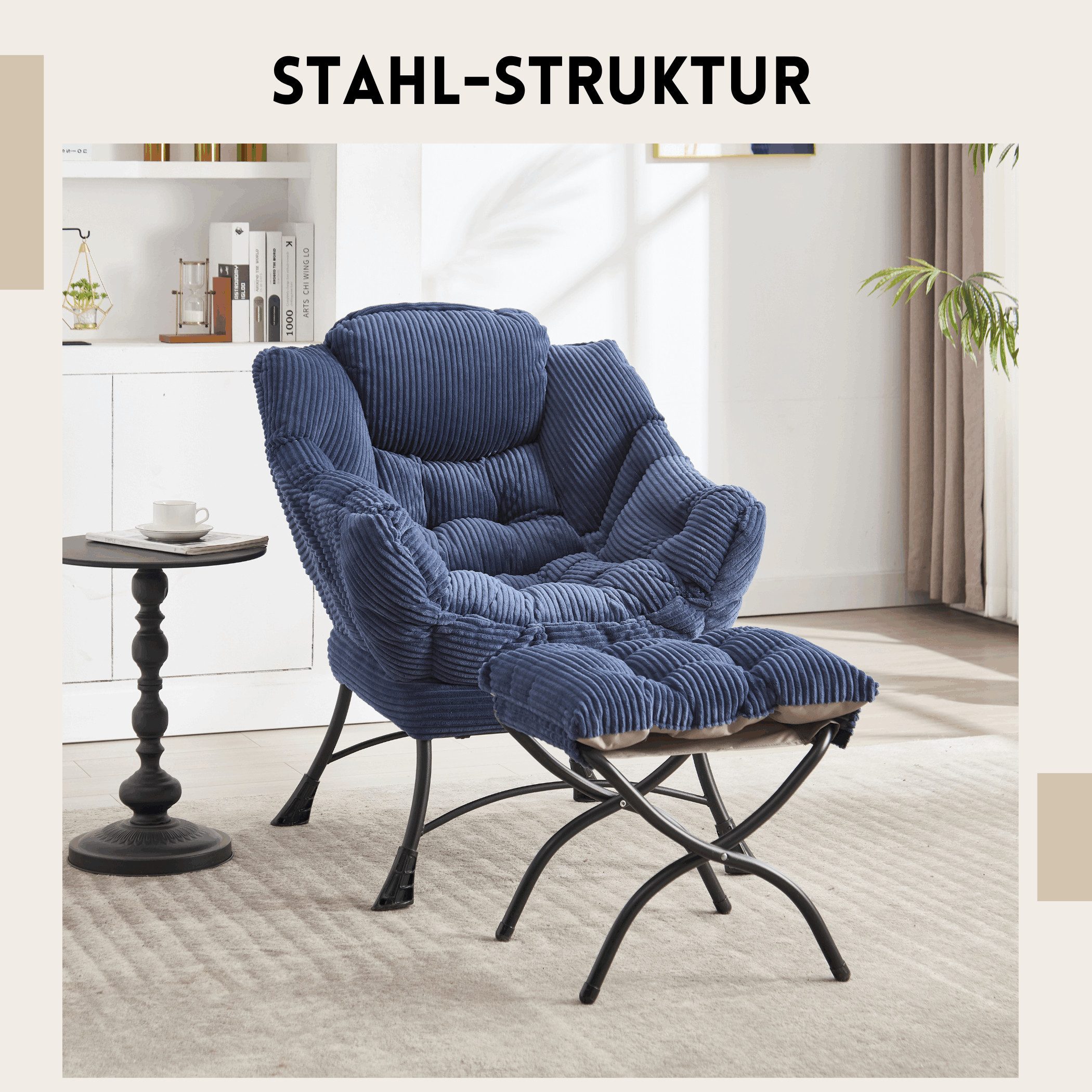 SeedWave Sessel Flanell Armlehnstuhl Ohrensessel mit günstig online kaufen