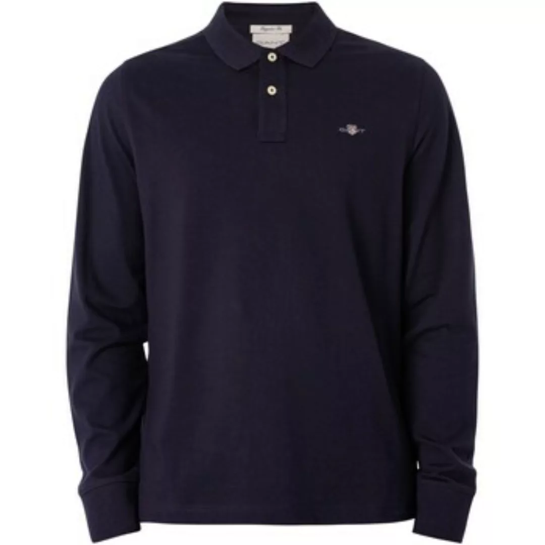 Gant  Poloshirt Regular Shield Langarm-Pique-Poloshirt günstig online kaufen