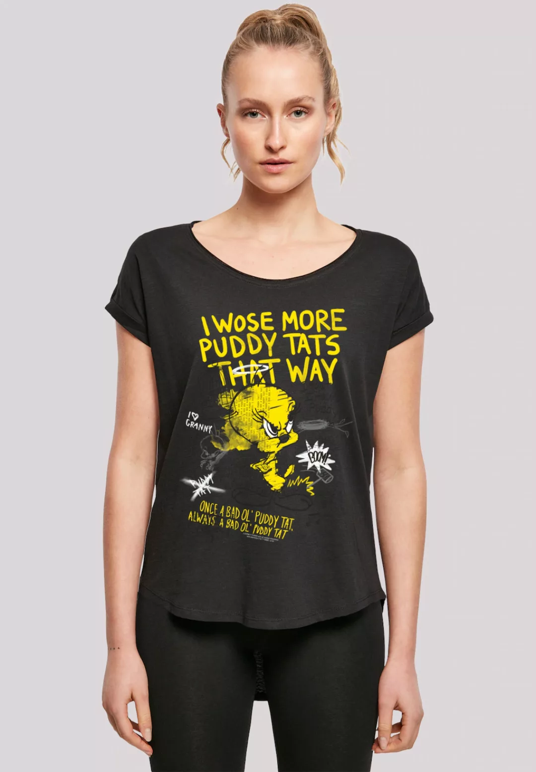 F4NT4STIC T-Shirt "Long Cut T-Shirt Looney Tunes Wile E Rocket Board Cartoo günstig online kaufen