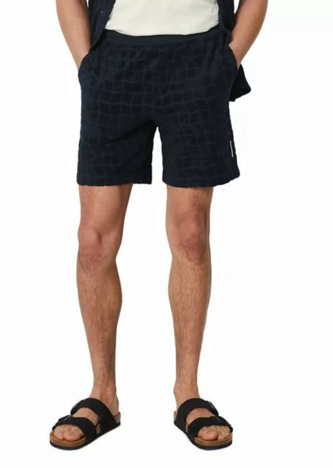 Marc O'Polo Shorts mit eingewebtem Jacquard-Muster günstig online kaufen