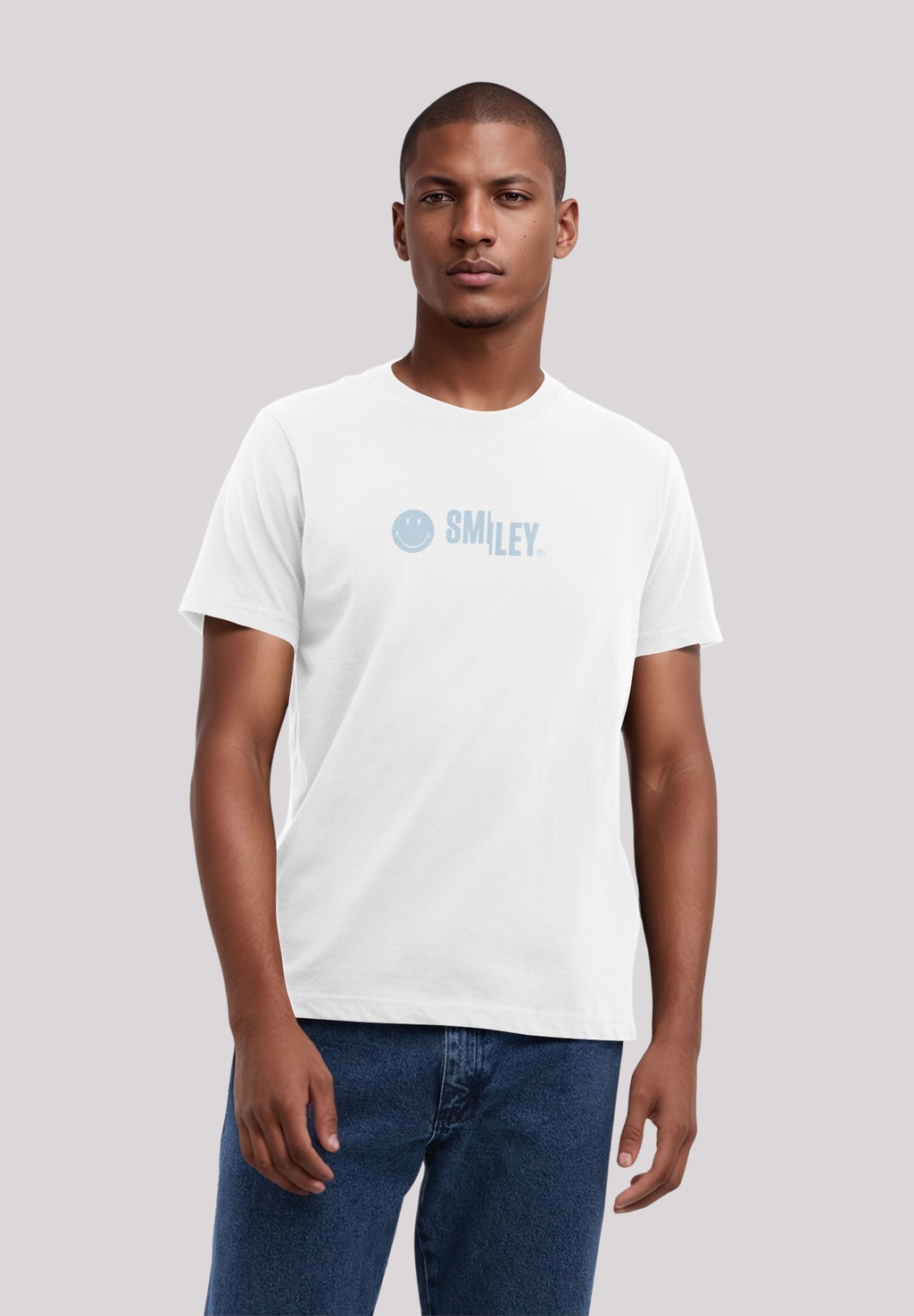 F4NT4STIC T-Shirt "SMILEY blue", Premium Qualität günstig online kaufen