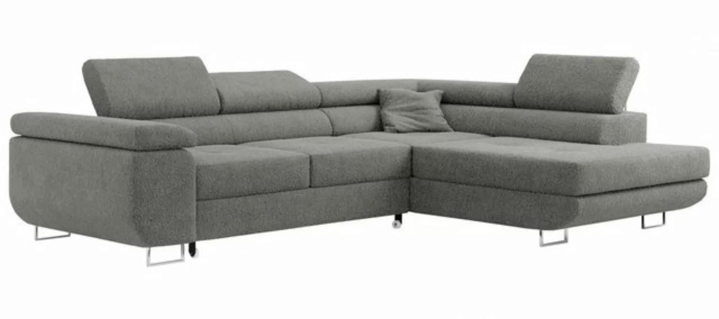 MKS MÖBEL Ecksofa GUSTAW-L, Set, Wellenfedern, T30-Schaum, Bettkasten, Kopf günstig online kaufen