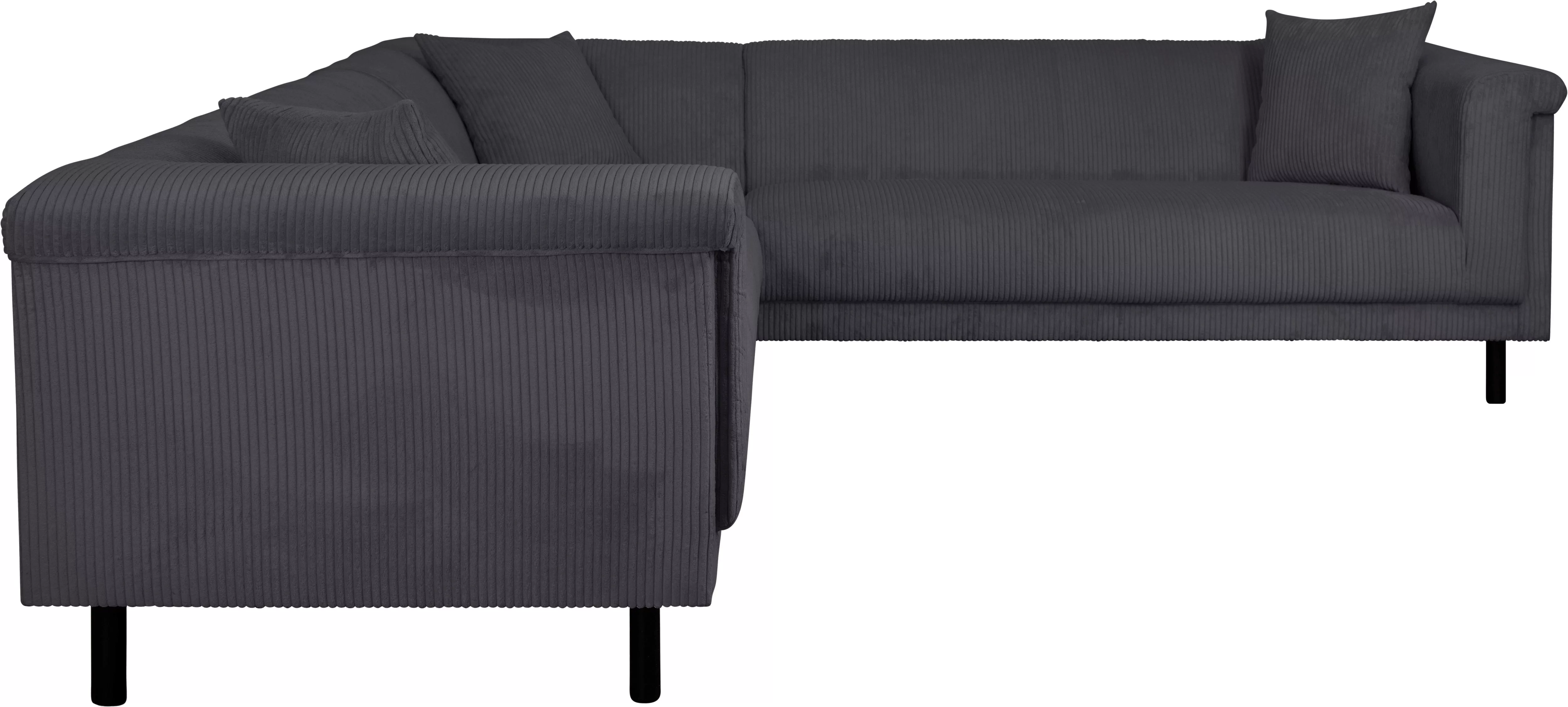 INOSIGN Ecksofa »AGNIA L-Form B/T/H: 244/244/71 cm«, incl. Zierkissen, glei günstig online kaufen
