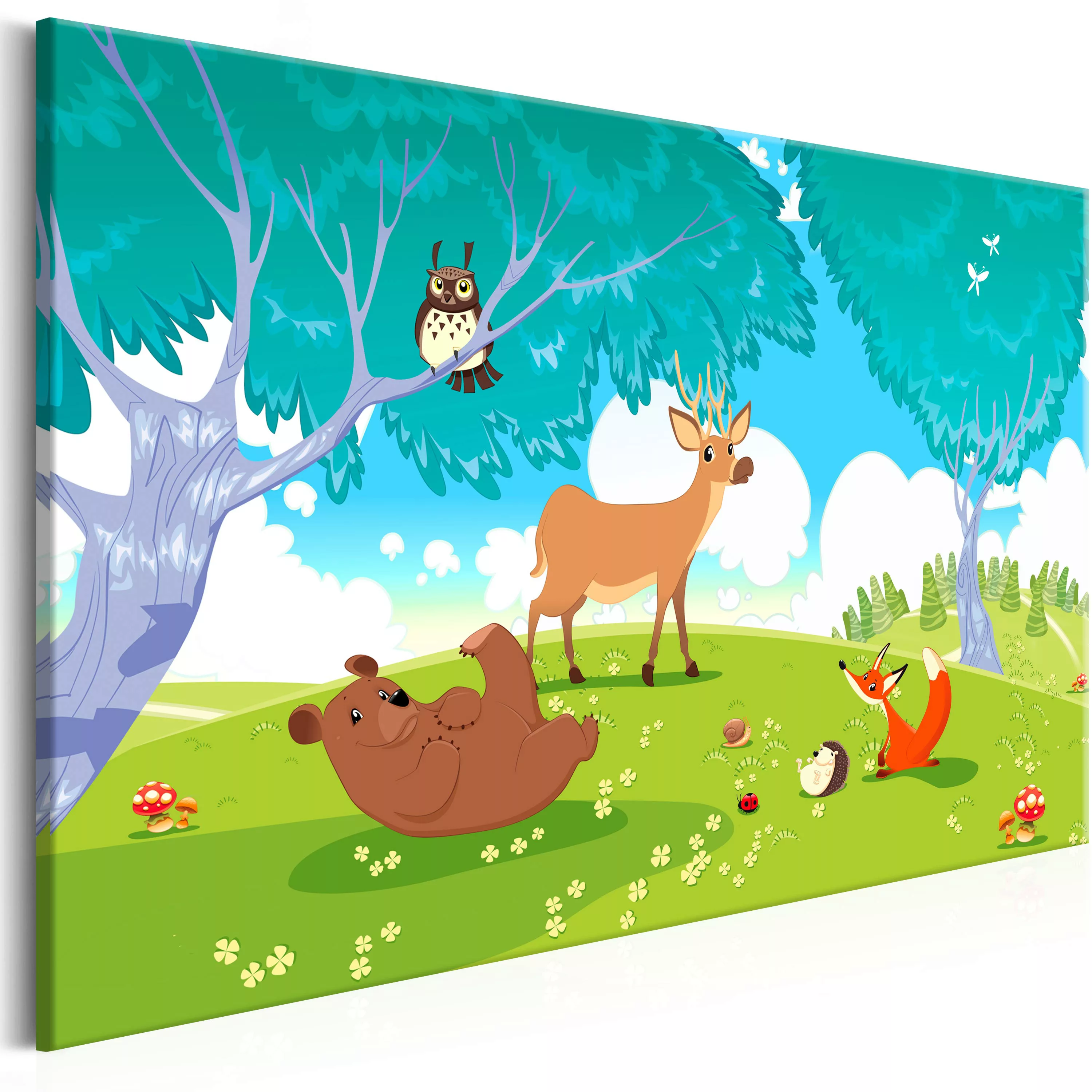 Wandbild - Friendly Animals (1 Part) Wide günstig online kaufen