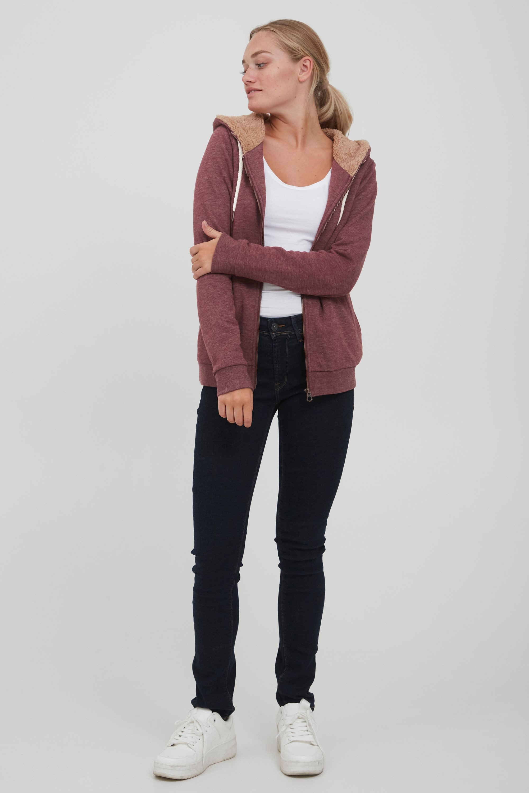 OXMO Kapuzensweatjacke OXVicky Pile Sweat Zip-Hoodie günstig online kaufen