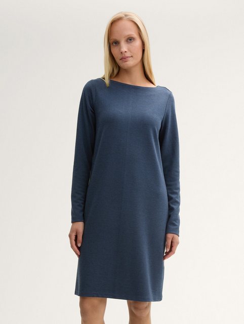 TOM TAILOR Sommerkleid Jacquard Kleid mit U-Boot-Ausschnitt günstig online kaufen