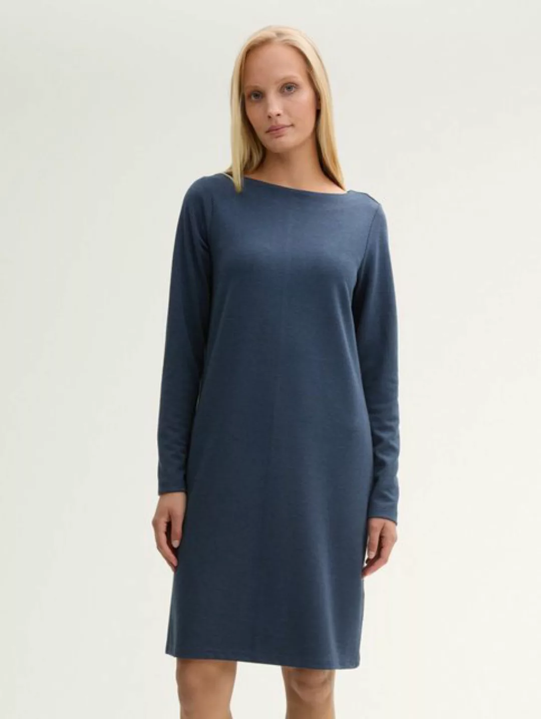 TOM TAILOR Sommerkleid Jacquard Kleid mit U-Boot-Ausschnitt günstig online kaufen