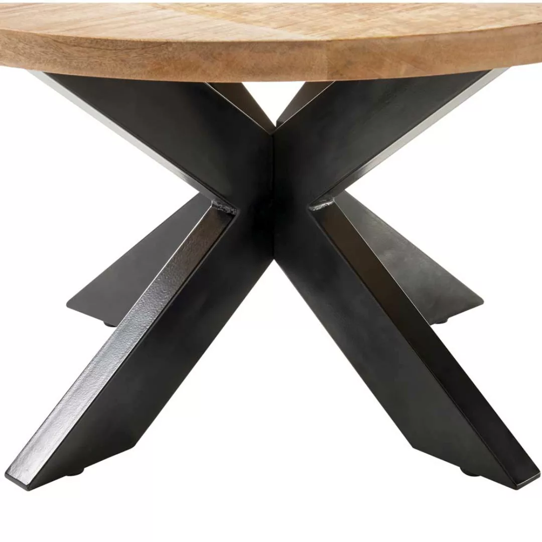 Wohnzimmer Tisch aus Mangobaum Massivholz Industry und Loft Stil günstig online kaufen