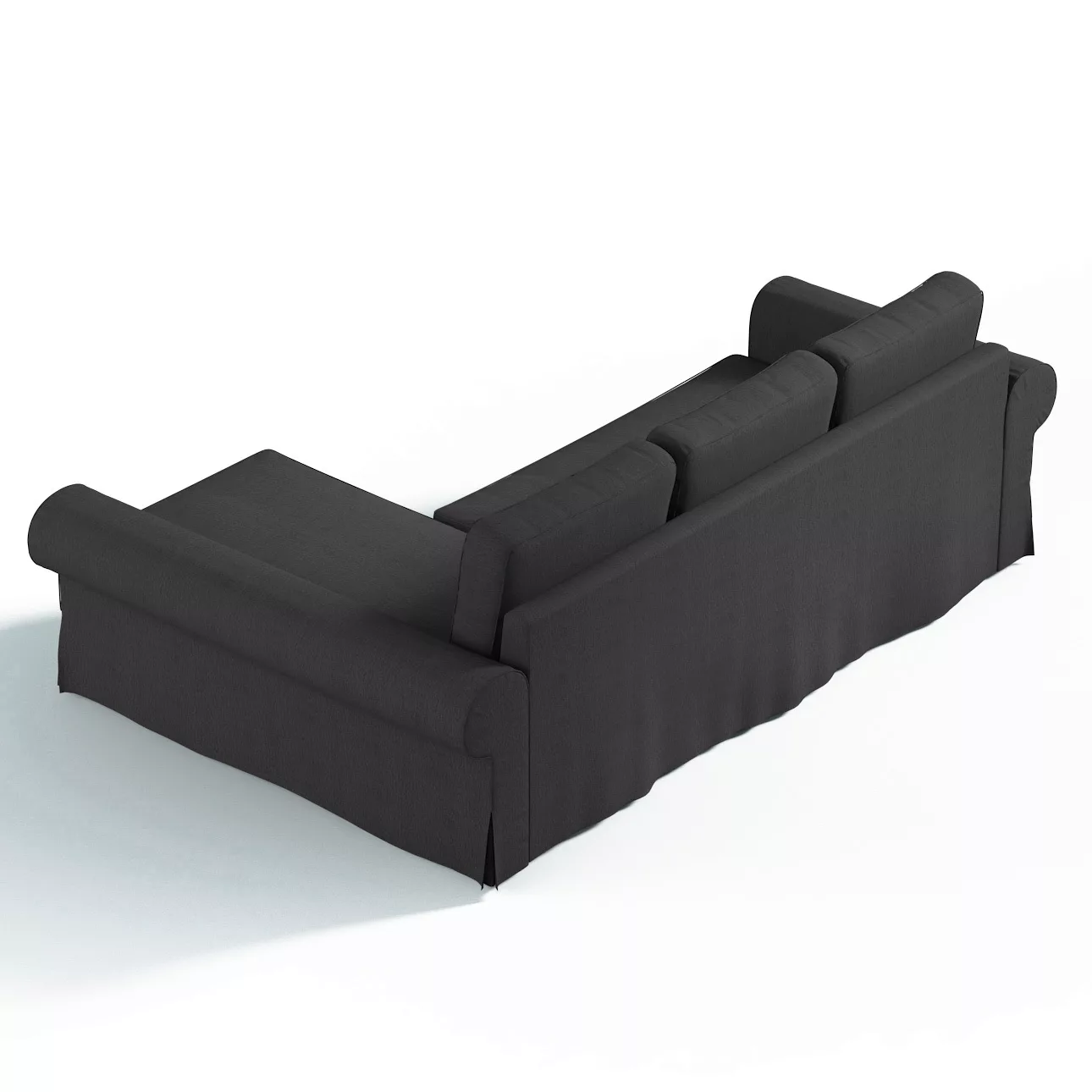 Bezug für Backabro Bettsofa / Recamiere, stahlgrau, Bezug für Bettsofa Back günstig online kaufen