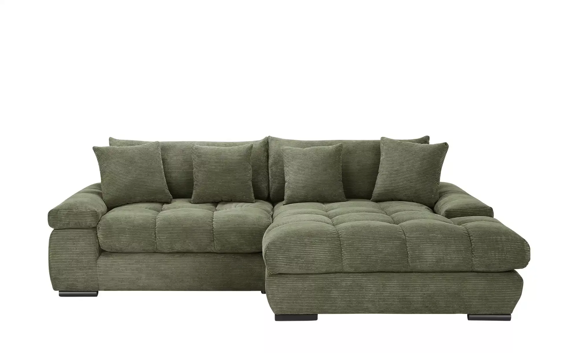 bobb Ecksofa mit trendigem Cordbezug Hella ¦ grün ¦ Maße (cm): B: 303 H: 96 günstig online kaufen