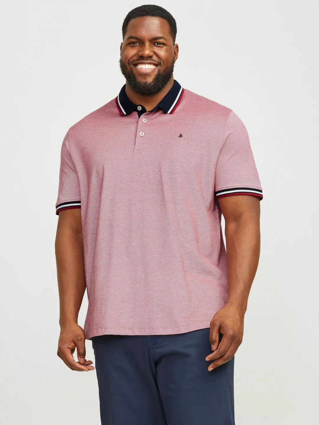 Jack & Jones Herren Poloshirt JJEPAULOS - Relaxed Fit Plussize günstig online kaufen