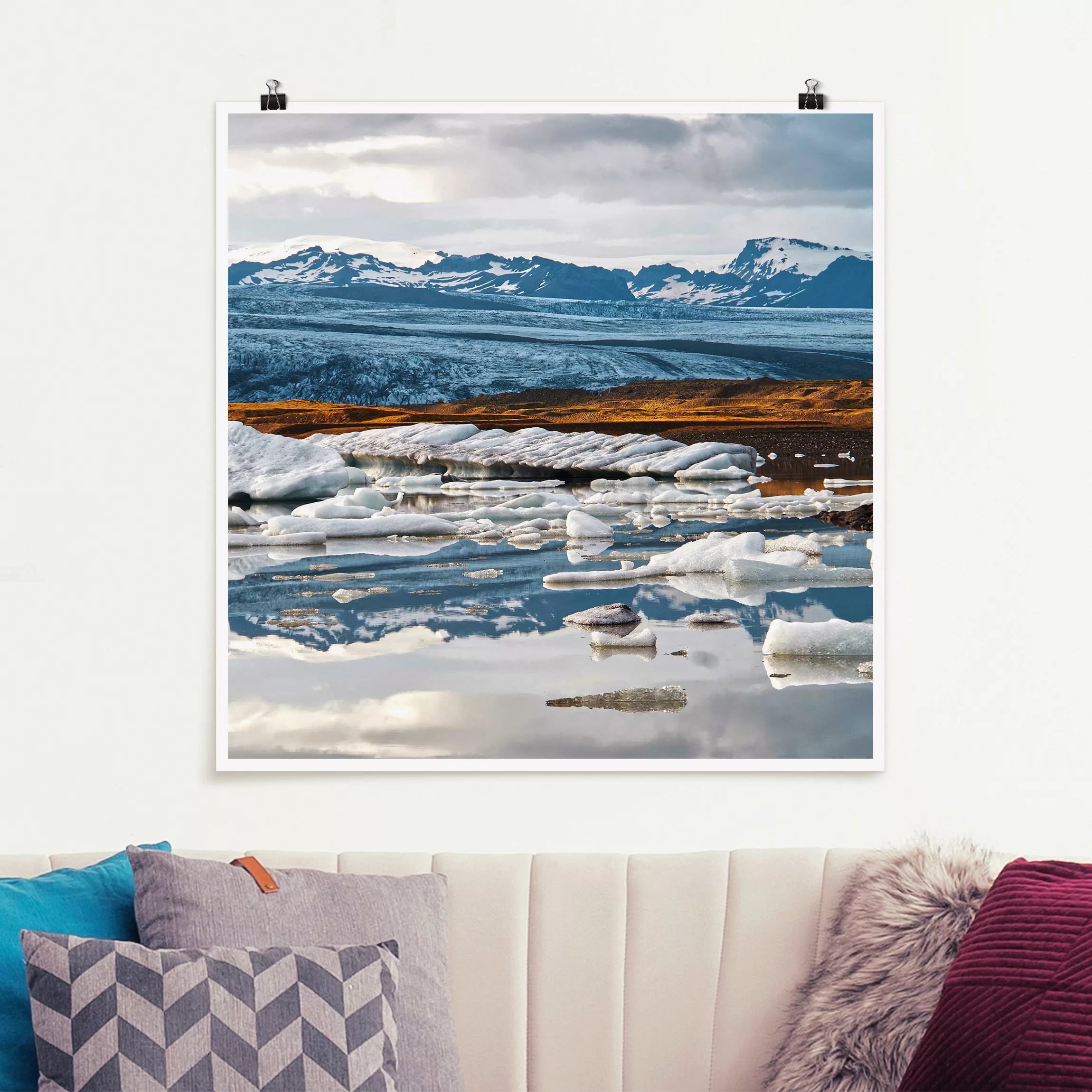 Poster Gletscherlagune günstig online kaufen