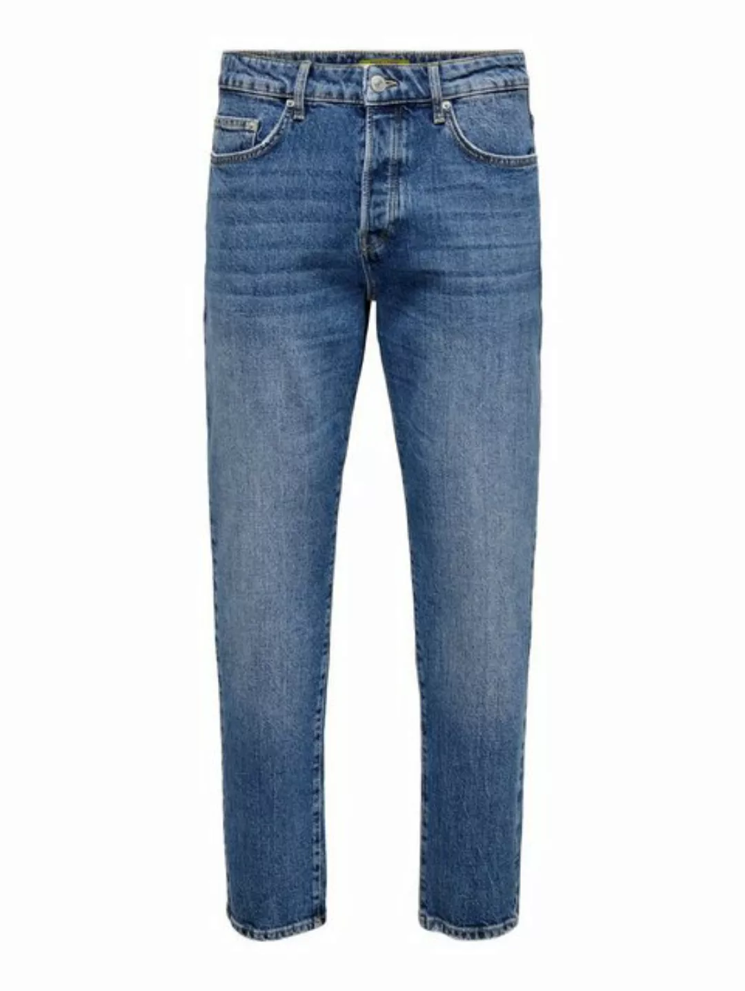 ONLY & SONS Regular-fit-Jeans Regular Fit Denim Jeans Hose 5-Pocket Style V günstig online kaufen